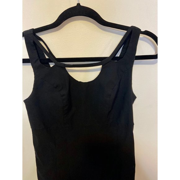 Pinup Bodycon Black Pencil Dress - Picture 4 of 5